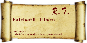 Reinhardt Tiborc névjegykártya